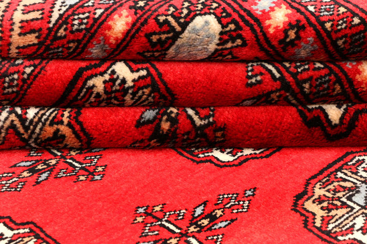 Crimson Bokhara 4' 9 x 6' 9 - No. 45895 - ALRUG Rug Store