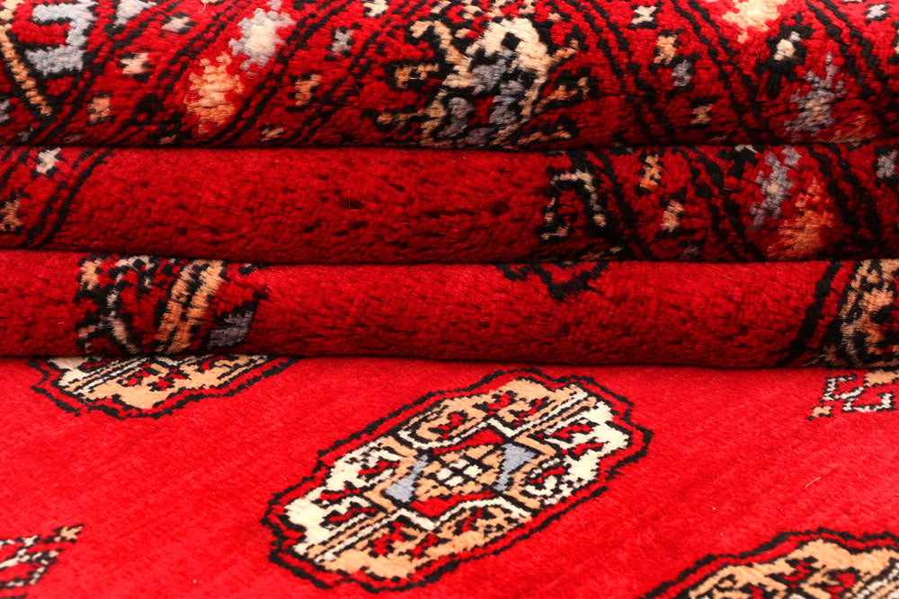 Red Bokhara 4' 6 x 6' - No. 45898 - ALRUG Rug Store