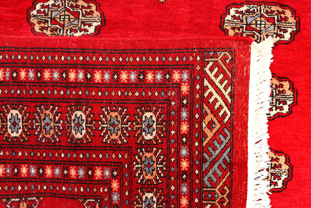 Red Bokhara 4' 6 x 6' - No. 45898 - ALRUG Rug Store