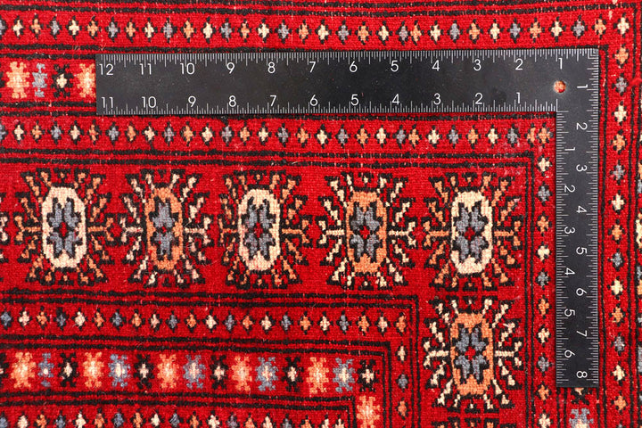Red Bokhara 4' 6 x 6' - No. 45898 - ALRUG Rug Store
