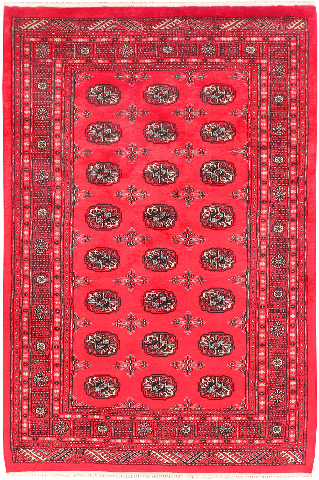 Crimson Bokhara 4' 7 x 6' 9 - No. 45900 - ALRUG Rug Store