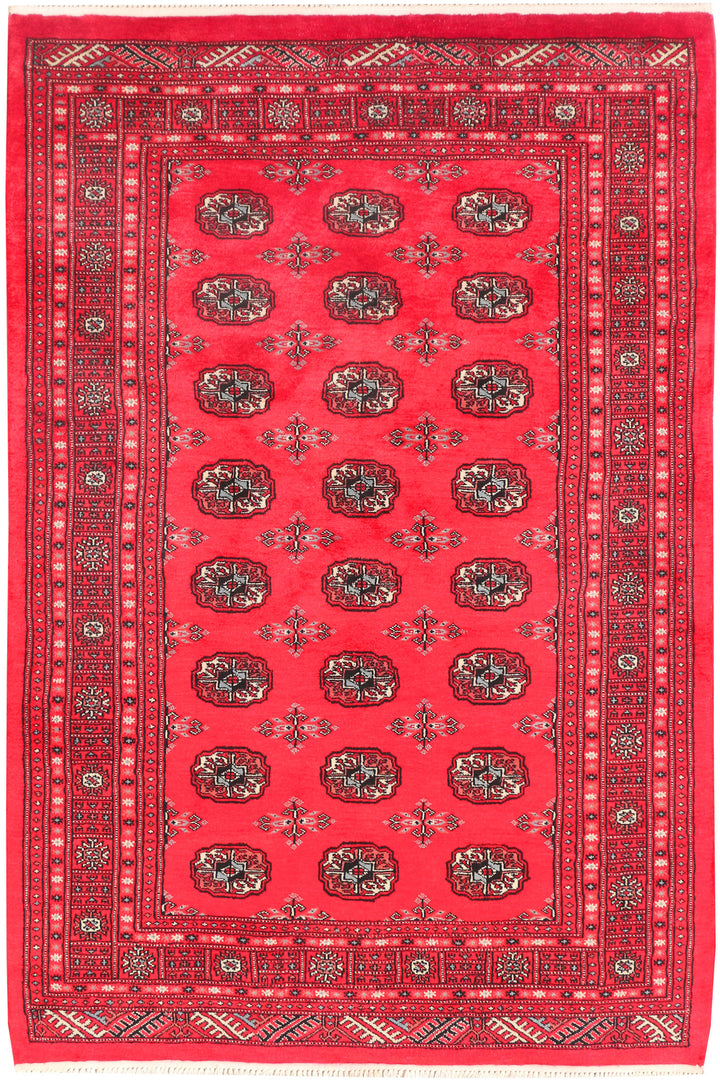 Crimson Bokhara 4' 7 x 6' 9 - No. 45900 - ALRUG Rug Store