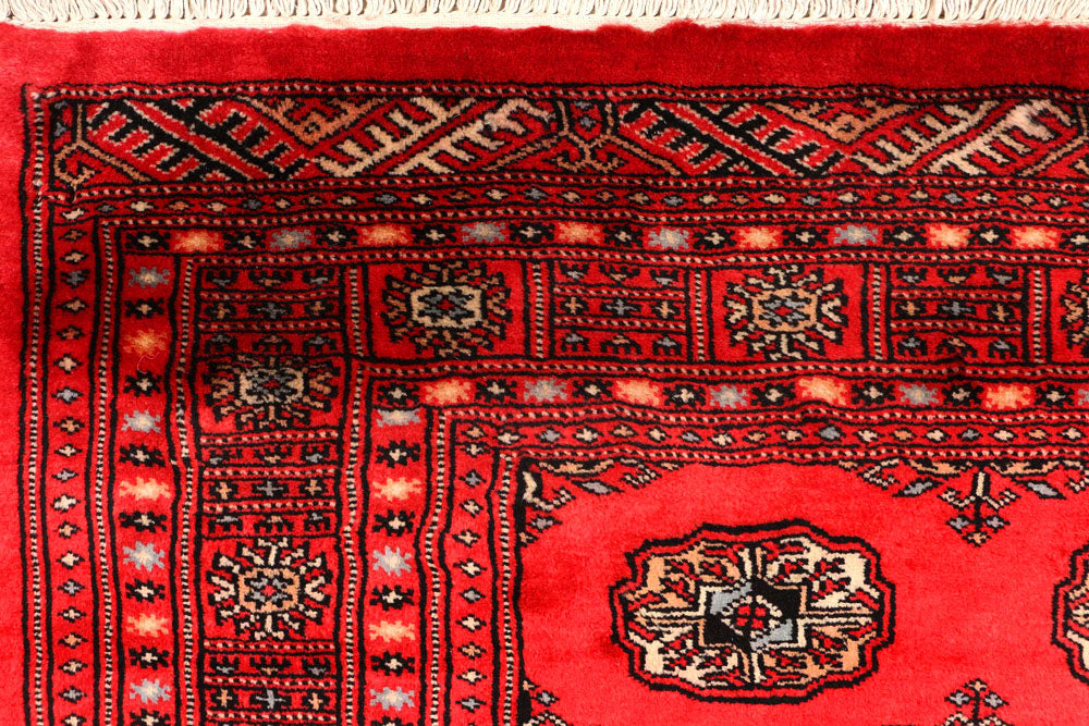 Crimson Bokhara 4' 8 x 7' 1 - No. 45902 - ALRUG Rug Store