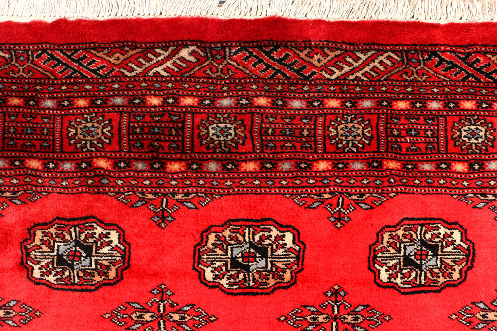 Crimson Bokhara 4' 8 x 7' 1 - No. 45902 - ALRUG Rug Store