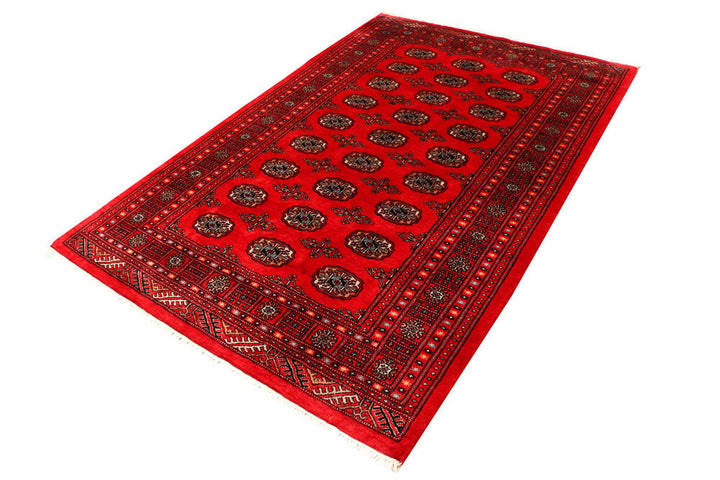 Crimson Bokhara 4' 8 x 7' 1 - No. 45902 - ALRUG Rug Store