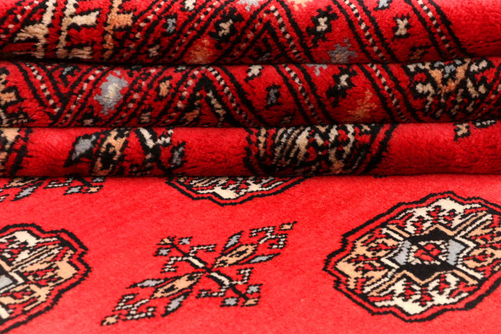 Crimson Bokhara 4' 8 x 7' 1 - No. 45902 - ALRUG Rug Store