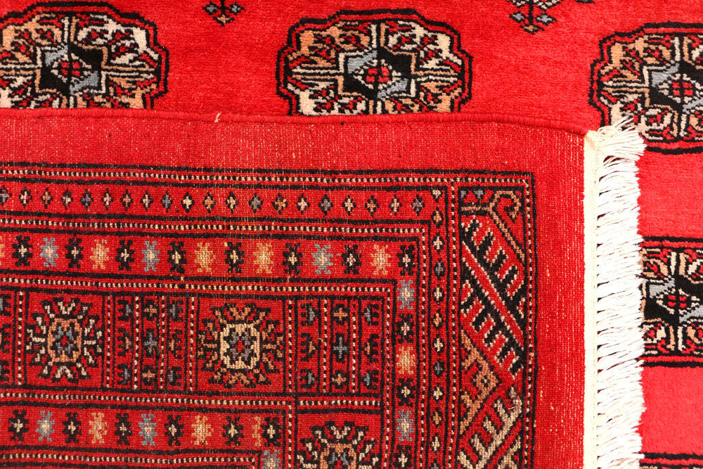 Crimson Bokhara 4' 8 x 7' 1 - No. 45902 - ALRUG Rug Store