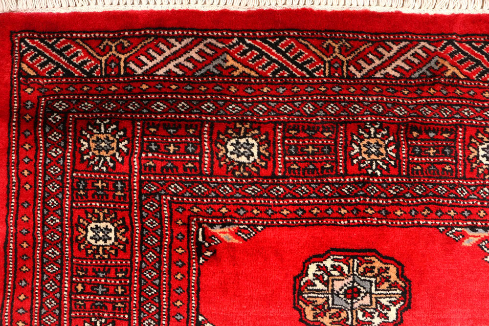 Crimson Bokhara 4' 8 x 7' - No. 45904 - ALRUG Rug Store