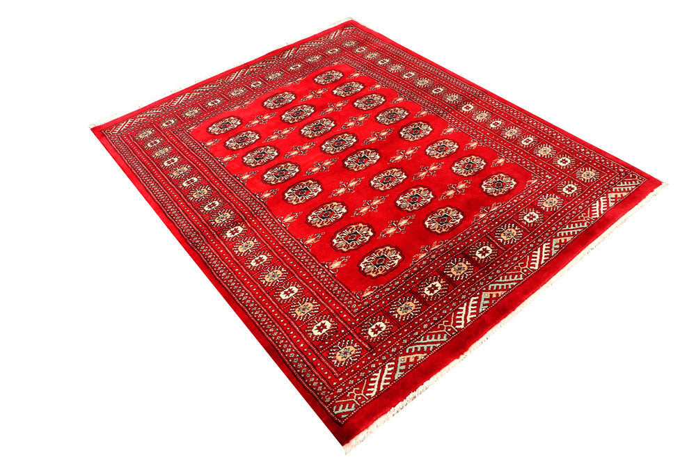 Dark Red Bokhara 4' 8 x 5' 9 - No. 45914 - ALRUG Rug Store
