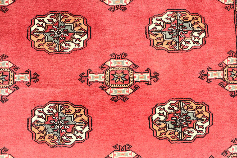 Light Coral Bokhara 4' 7 x 6' 9 - No. 45915 - ALRUG Rug Store