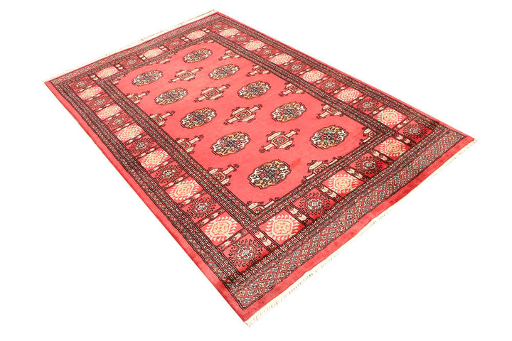 Light Coral Bokhara 4' 7 x 6' 9 - No. 45915 - ALRUG Rug Store