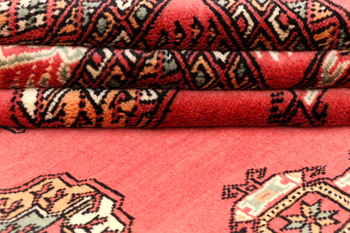 Light Coral Bokhara 4' 7 x 6' 9 - No. 45915 - ALRUG Rug Store