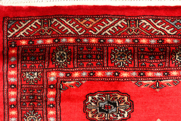 Crimson Bokhara 4' 7 x 6' 7 - No. 45916 - ALRUG Rug Store