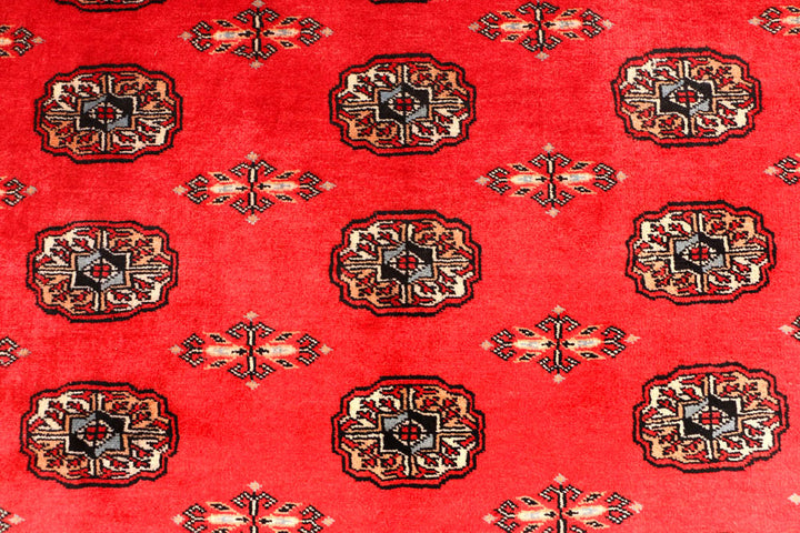 Crimson Bokhara 4' 7 x 6' 7 - No. 45916 - ALRUG Rug Store