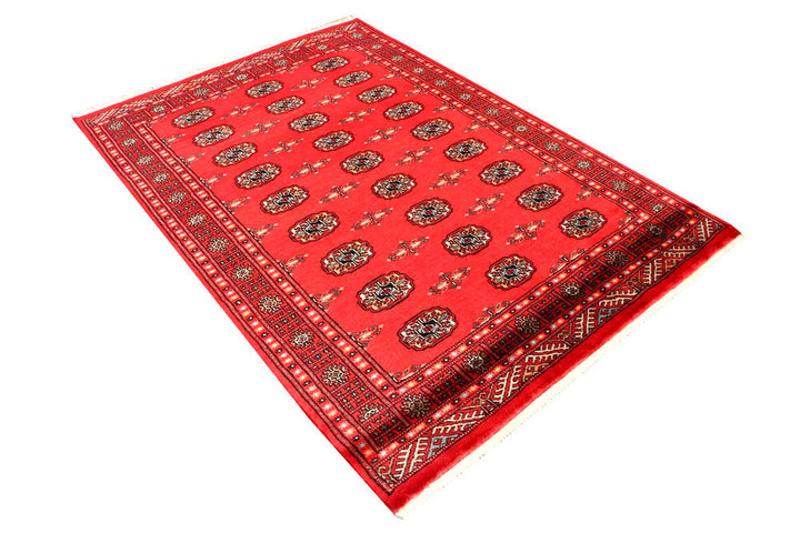 Crimson Bokhara 4' 7 x 6' 7 - No. 45916 - ALRUG Rug Store