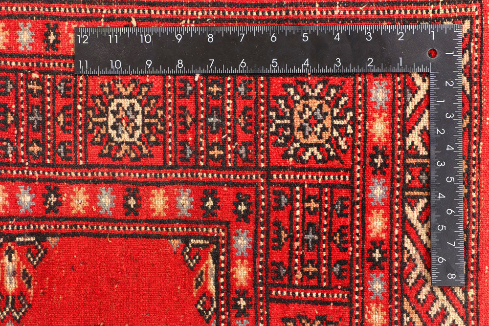 Crimson Bokhara 4' 7 x 6' 7 - No. 45916 - ALRUG Rug Store