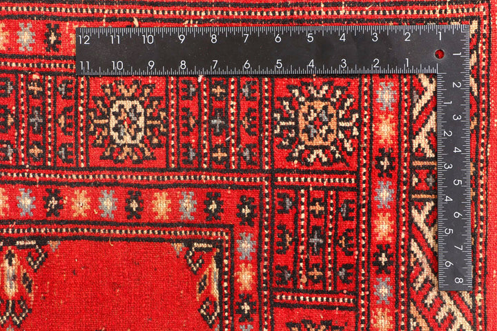 Crimson Bokhara 4' 7 x 6' 7 - No. 45916 - ALRUG Rug Store