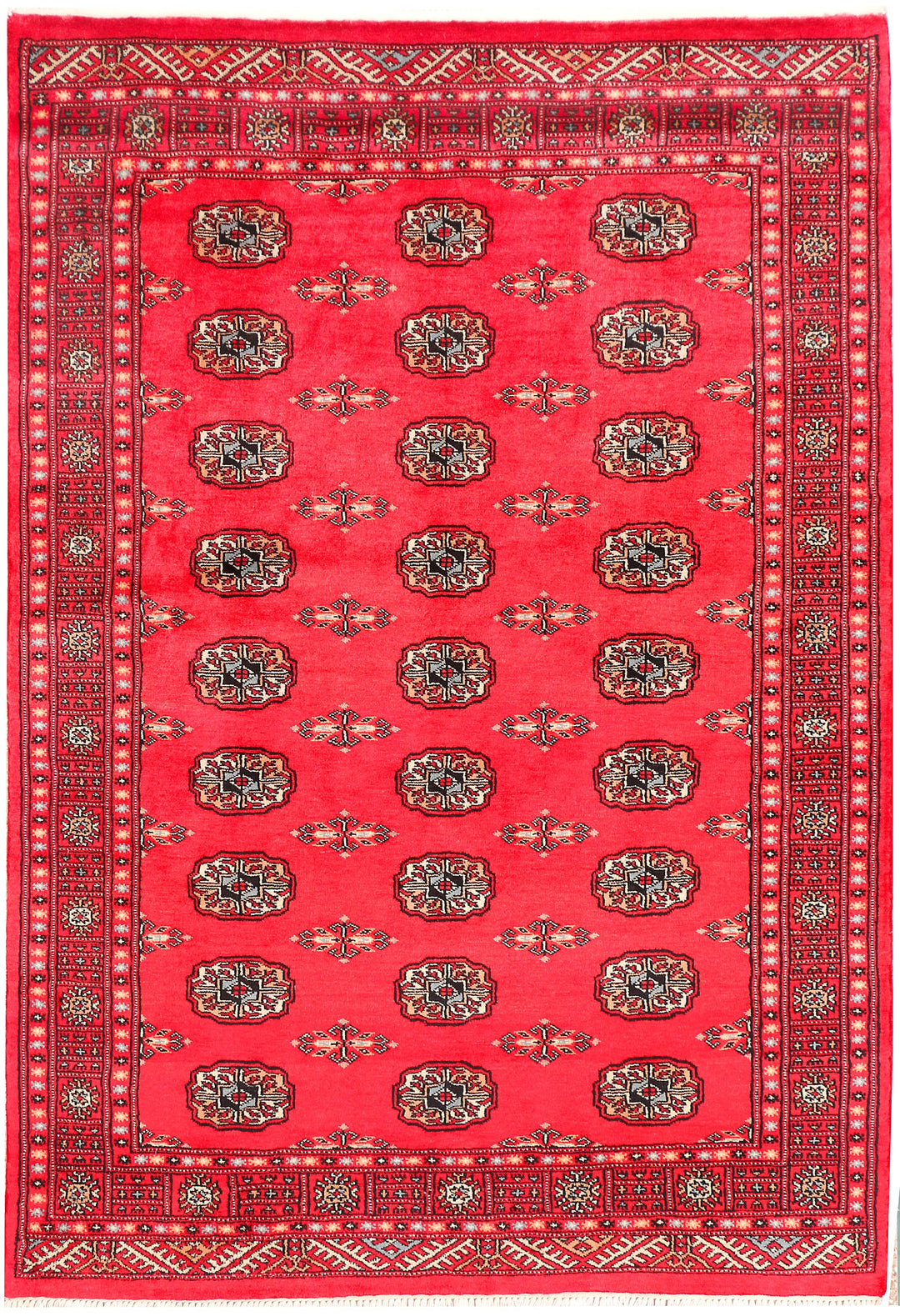 Crimson Bokhara 4' 7 x 6' 7 - No. 45916 - ALRUG Rug Store