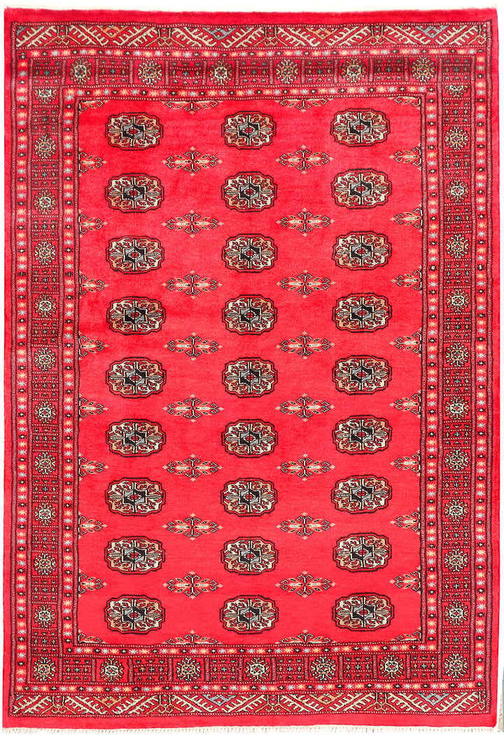 Crimson Bokhara 4' 7 x 6' 7 - No. 45916 - ALRUG Rug Store