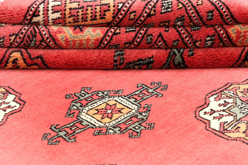 Light Coral Bokhara 5' 7 x 7' 8 - No. 45919 - ALRUG Rug Store