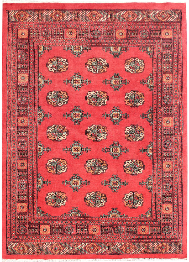 Light Coral Bokhara 5' 7 x 7' 8 - No. 45919 - ALRUG Rug Store