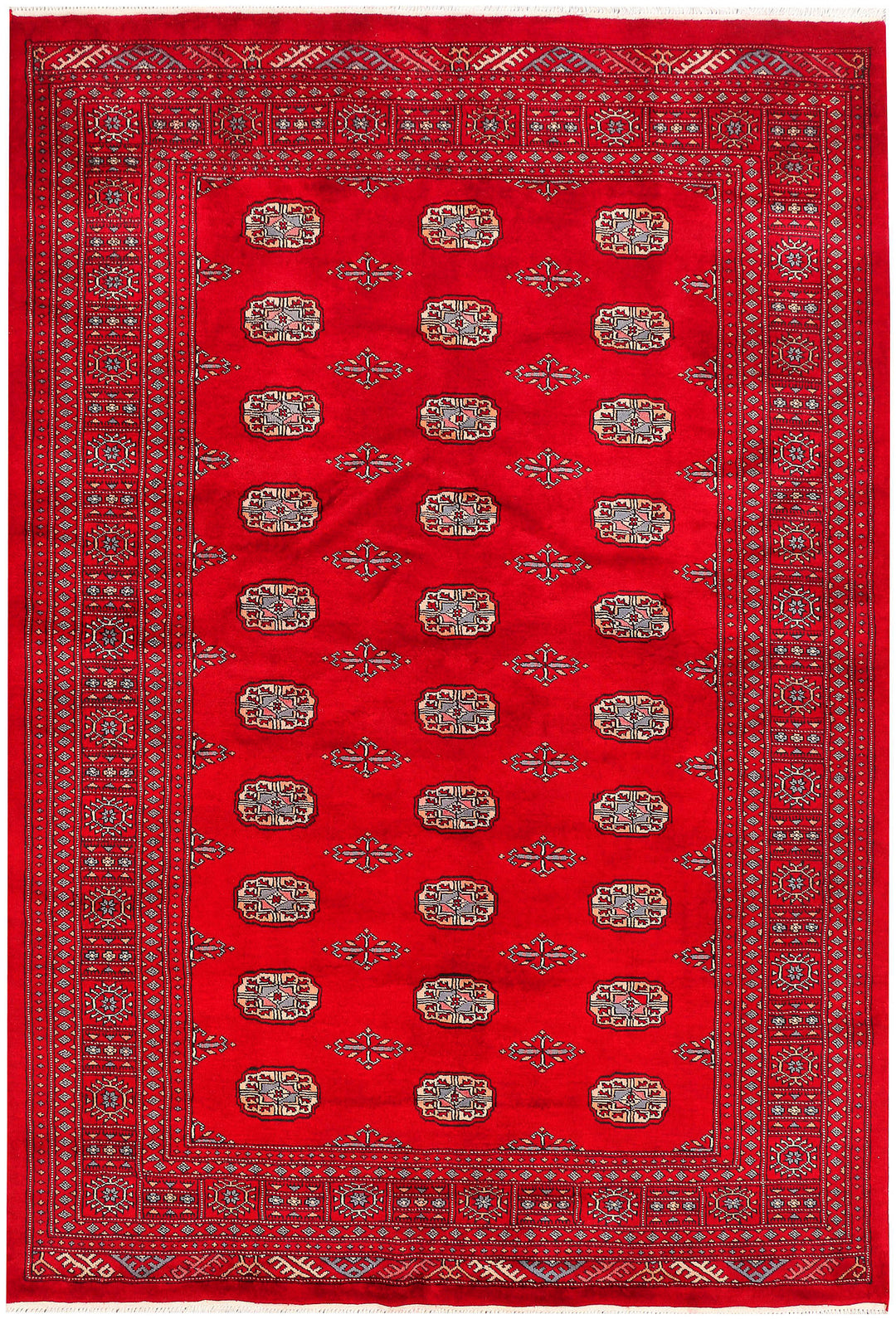 Red Bokhara 5' 7 x 8' 2 - No. 45939 - ALRUG Rug Store