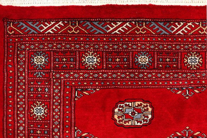 Red Bokhara 5' 8 x 8' - No. 45941 - ALRUG Rug Store