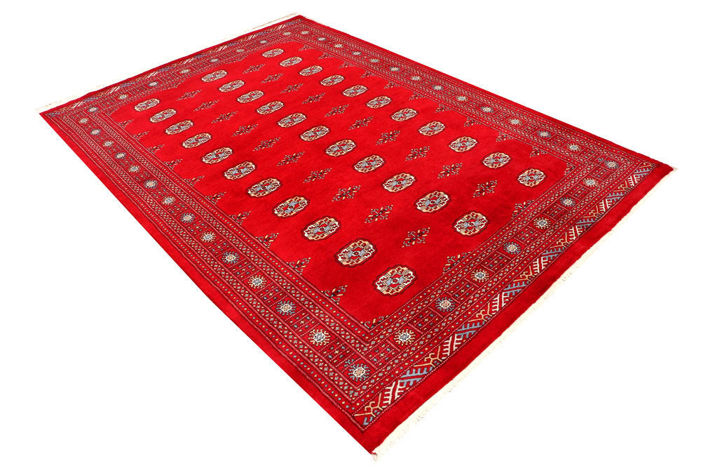 Red Bokhara 5' 8 x 8' - No. 45941 - ALRUG Rug Store