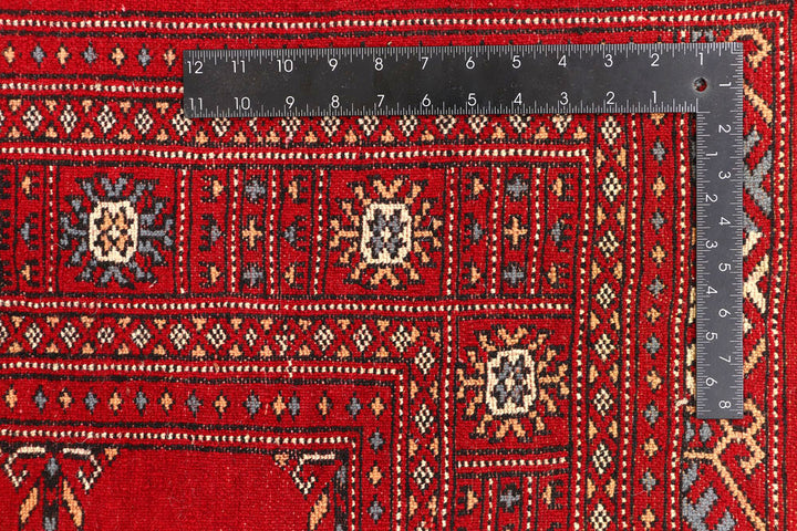 Red Bokhara 5' 8 x 8' - No. 45941 - ALRUG Rug Store