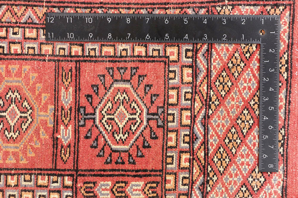 Indian Red Bokhara 5' 6 x 7' 3 - No. 45958 - ALRUG Rug Store