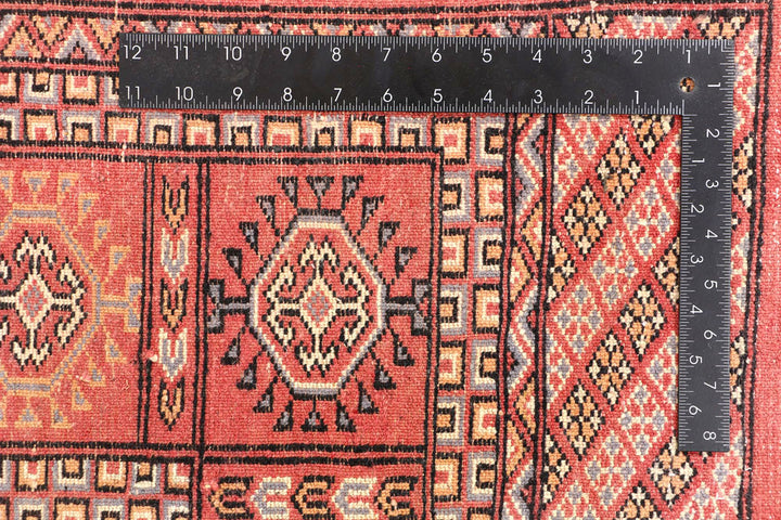 Indian Red Bokhara 5' 6 x 7' 3 - No. 45958 - ALRUG Rug Store