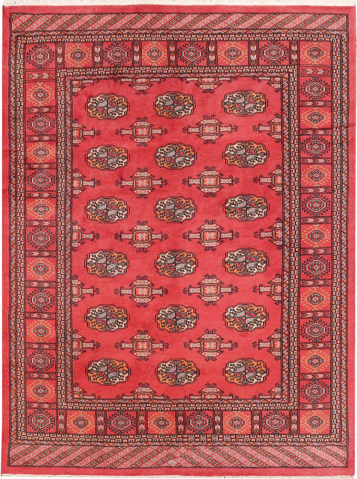Indian Red Bokhara 5' 6 x 7' 3 - No. 45958 - ALRUG Rug Store