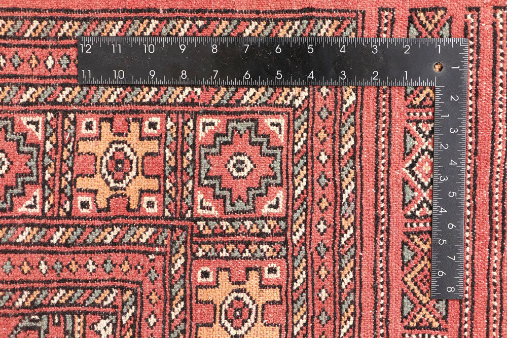 Indian Red Bokhara 5' 7 x 8' 2 - No. 45971 - ALRUG Rug Store