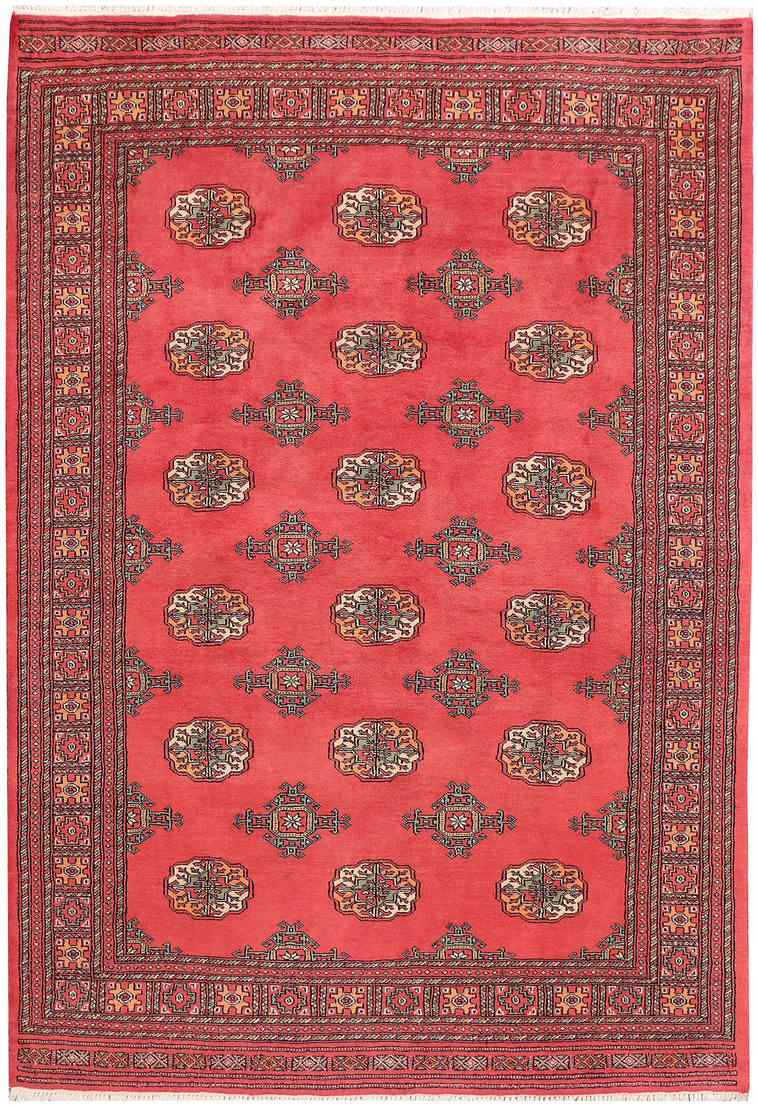 Indian Red Bokhara 5' 7 x 8' 2 - No. 45971 - ALRUG Rug Store