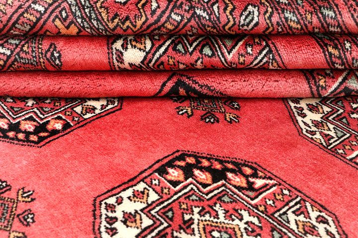 Indian Red Bokhara 5' 7 x 8' 1 - No. 45987 - ALRUG Rug Store