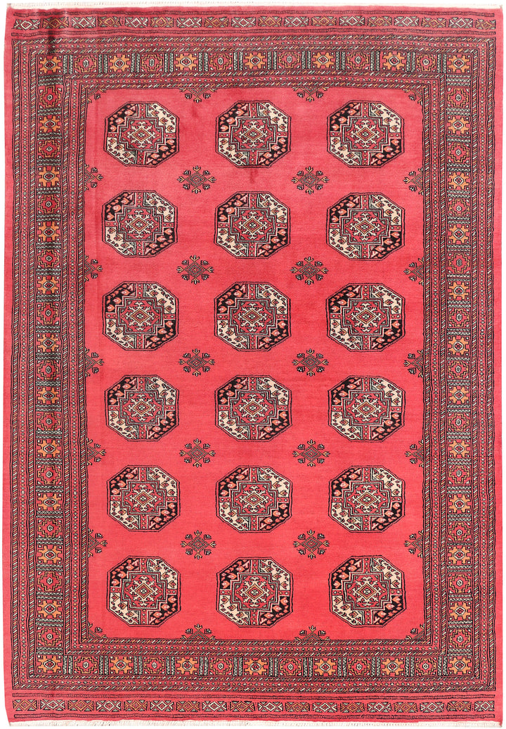 Indian Red Bokhara 5' 7 x 8' 1 - No. 45987 - ALRUG Rug Store