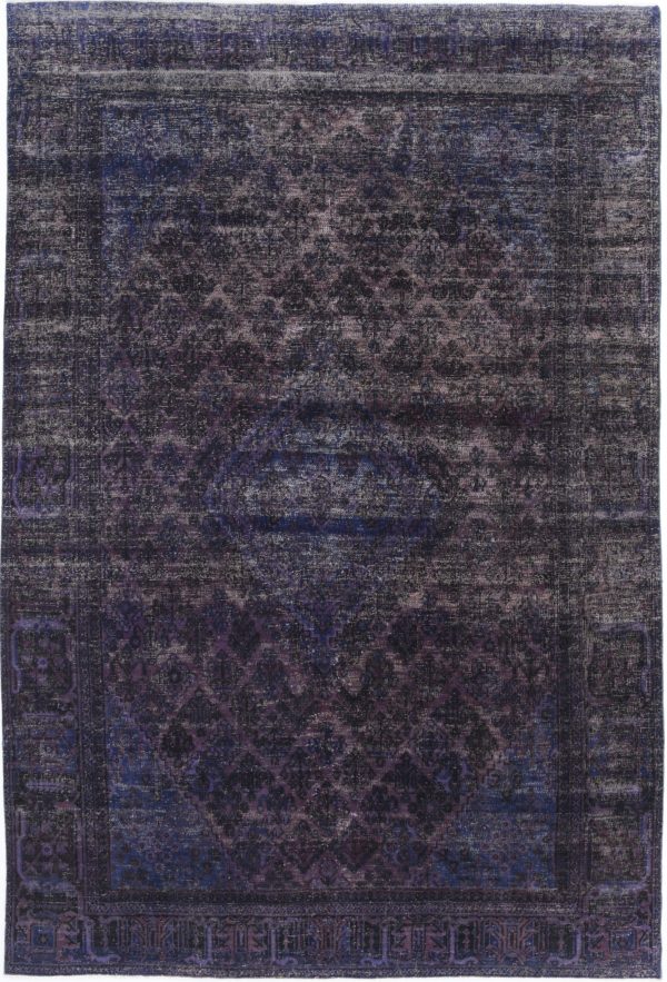 Purple Overdye Rug 6' 9" x 10' 2" Hand-Knotted