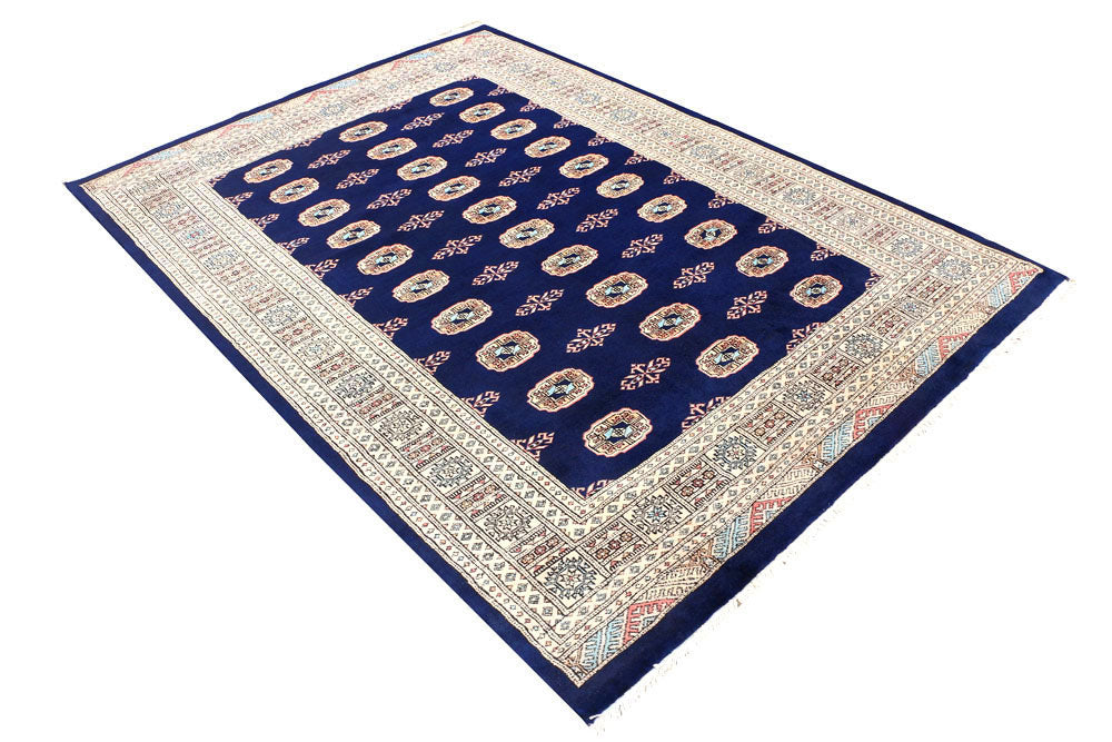 Midnight Blue Bokhara 5' 5 x 7' 9 - No. 46000 - ALRUG Rug Store