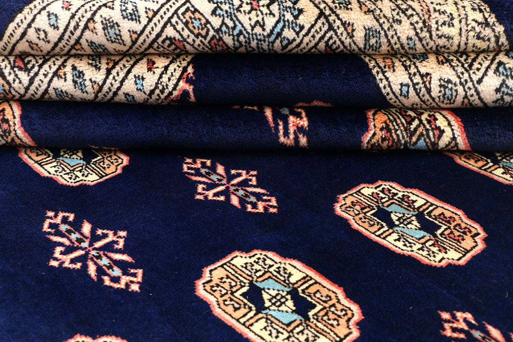 Midnight Blue Bokhara 5' 5 x 7' 9 - No. 46000 - ALRUG Rug Store