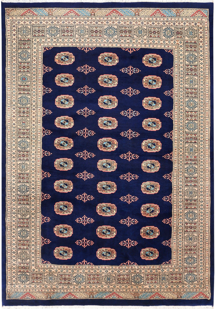 Midnight Blue Bokhara 5' 5 x 7' 9 - No. 46000 - ALRUG Rug Store