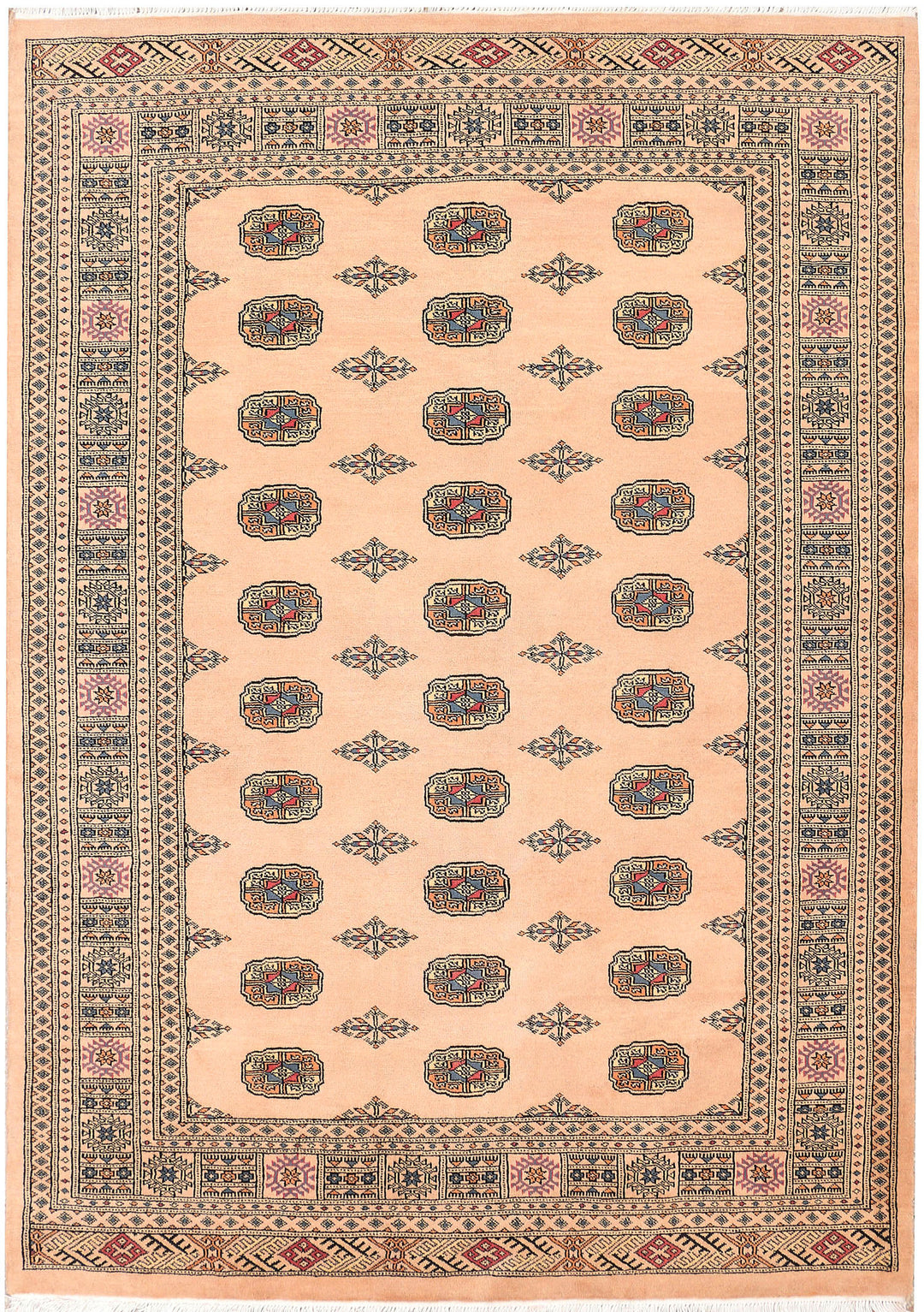 Bisque Bokhara 5' 8 x 7' 11 - No. 46003 - ALRUG Rug Store