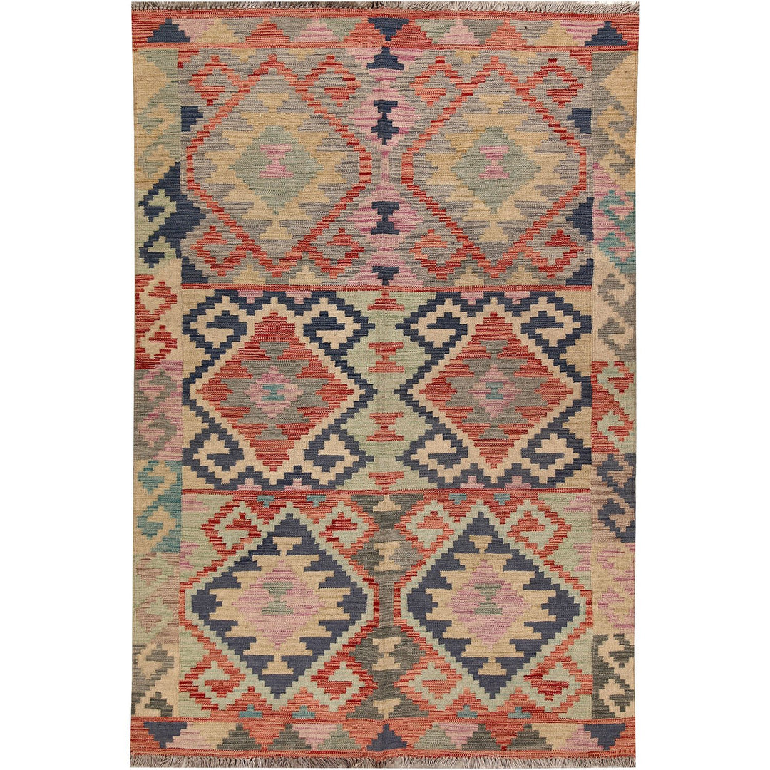Vegetable Kilim 4' 7 x 7' (ft) - No. AL92879 - ALRUG Rug Store