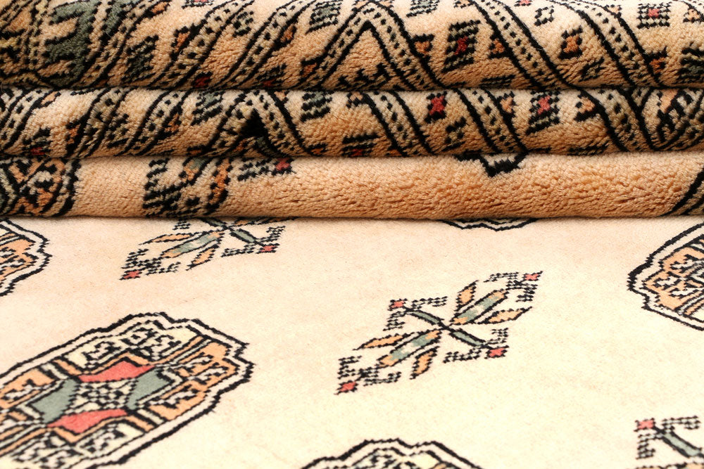 Tan Bokhara 6' 7 x 10' 1 - No. 46031 - ALRUG Rug Store