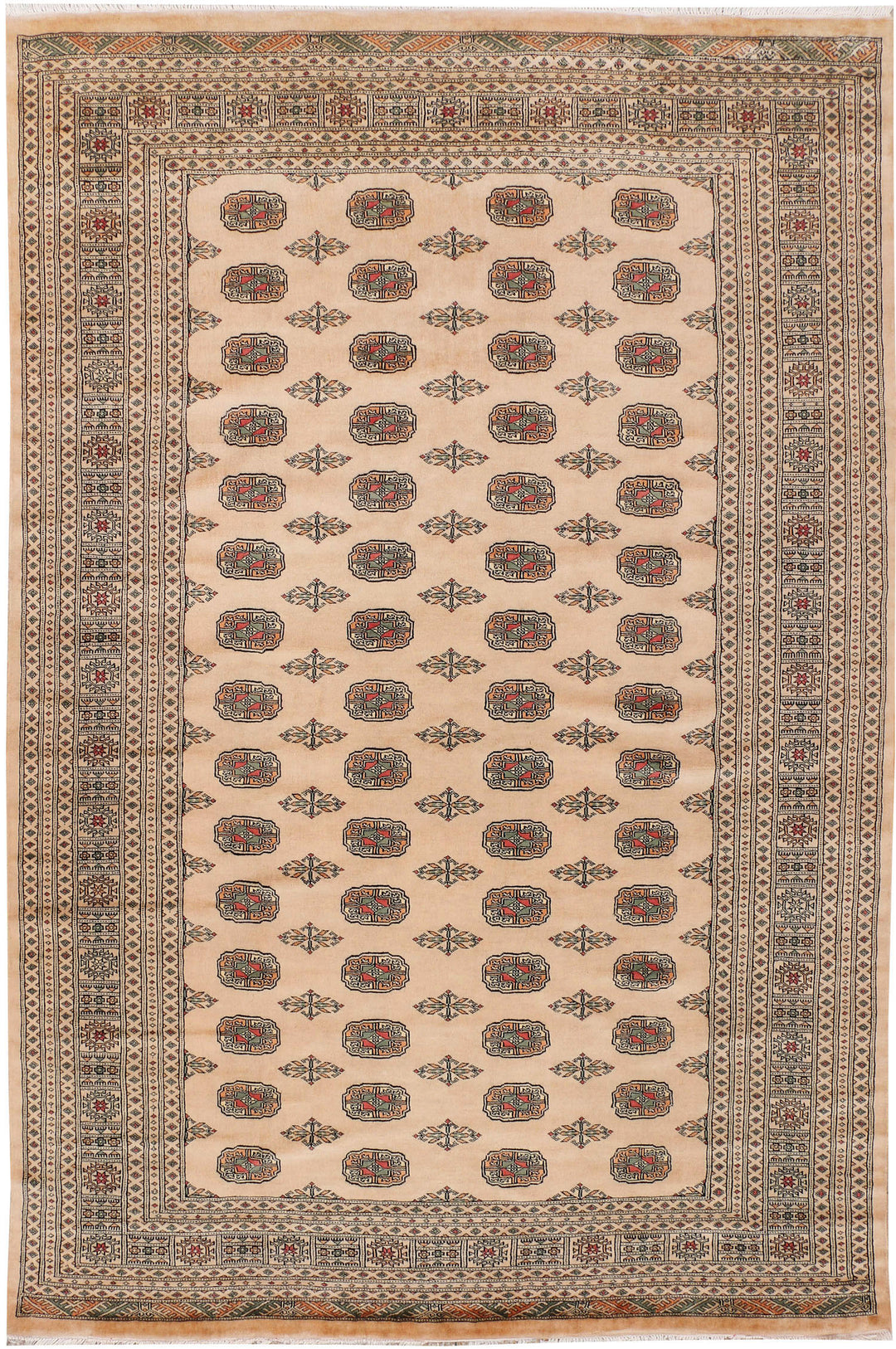 Tan Bokhara 6' 7 x 10' 1 - No. 46031 - ALRUG Rug Store