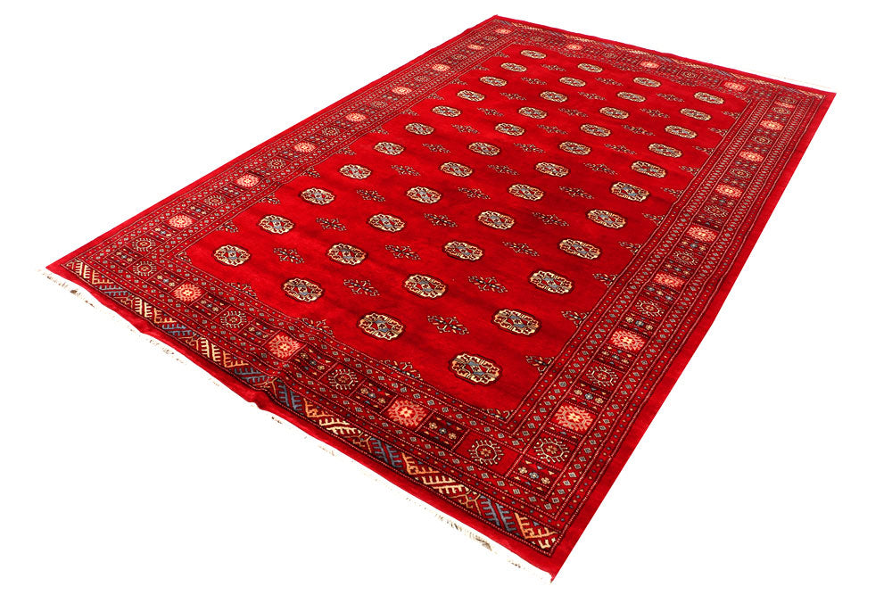 Dark Red Bokhara 6' 7 x 10' - No. 46034 - ALRUG Rug Store