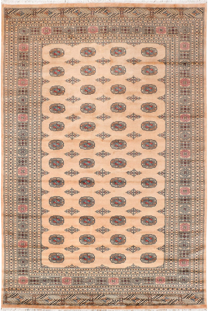 Tan Bokhara 6' 7 x 9' 11 - No. 46035 - ALRUG Rug Store