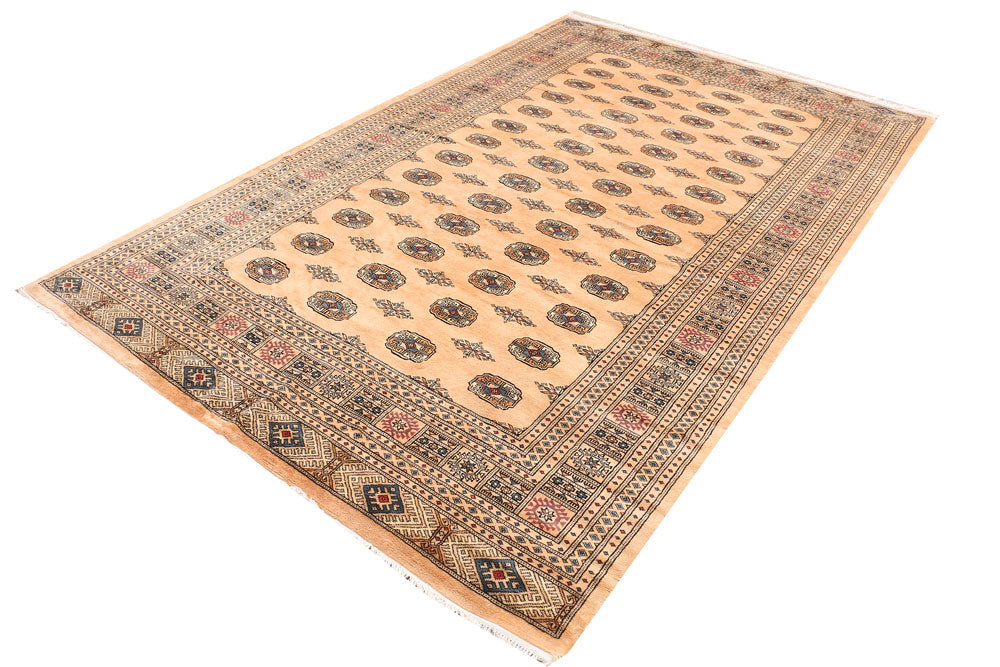 Bisque Bokhara 6' 8 x 10' 5 - No. 46043 - ALRUG Rug Store