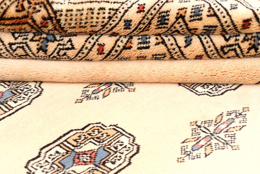 Bisque Bokhara 6' 8 x 10' 5 - No. 46043 - ALRUG Rug Store