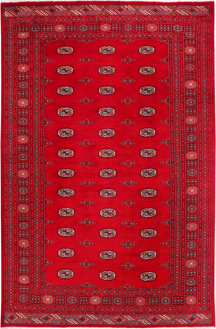 Dark Red Bokhara 6' 8 x 10' 3 - No. 46124 - ALRUG Rug Store