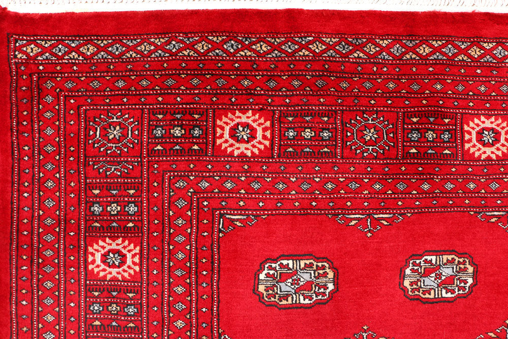 Dark Red Bokhara 6' 7 x 10' - No. 46128 - ALRUG Rug Store
